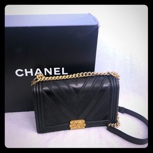 Chanel Black New Medium Boy Bag